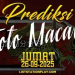 Link Prediksi Togel Macau Toto 26 September 2025
